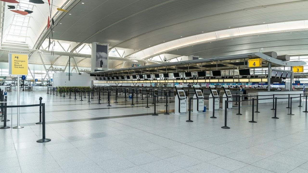 What terminal is Porter Airlines at YFC Airport?